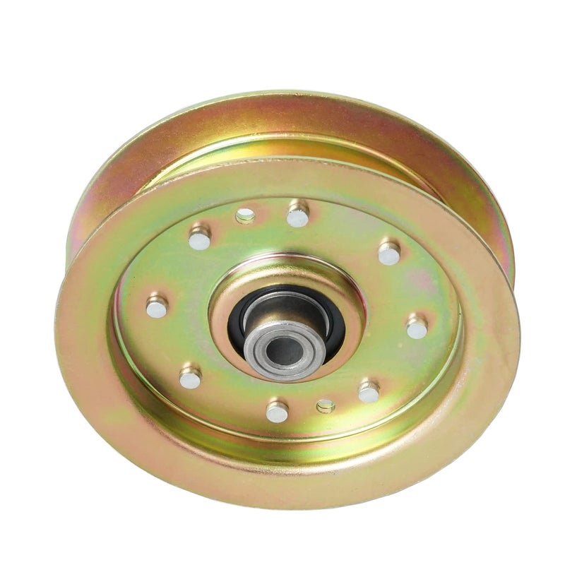 QP q&p Outdoor Power 02004447 Flat Idler Pulley 4.875 inch Replace MTD 02004447 756-04400 White Outdoor 01004101 Fits MTD MMZ-1848 MMZ-2554 MMZ-2560 Craftsman ZTL7500 - Image 4